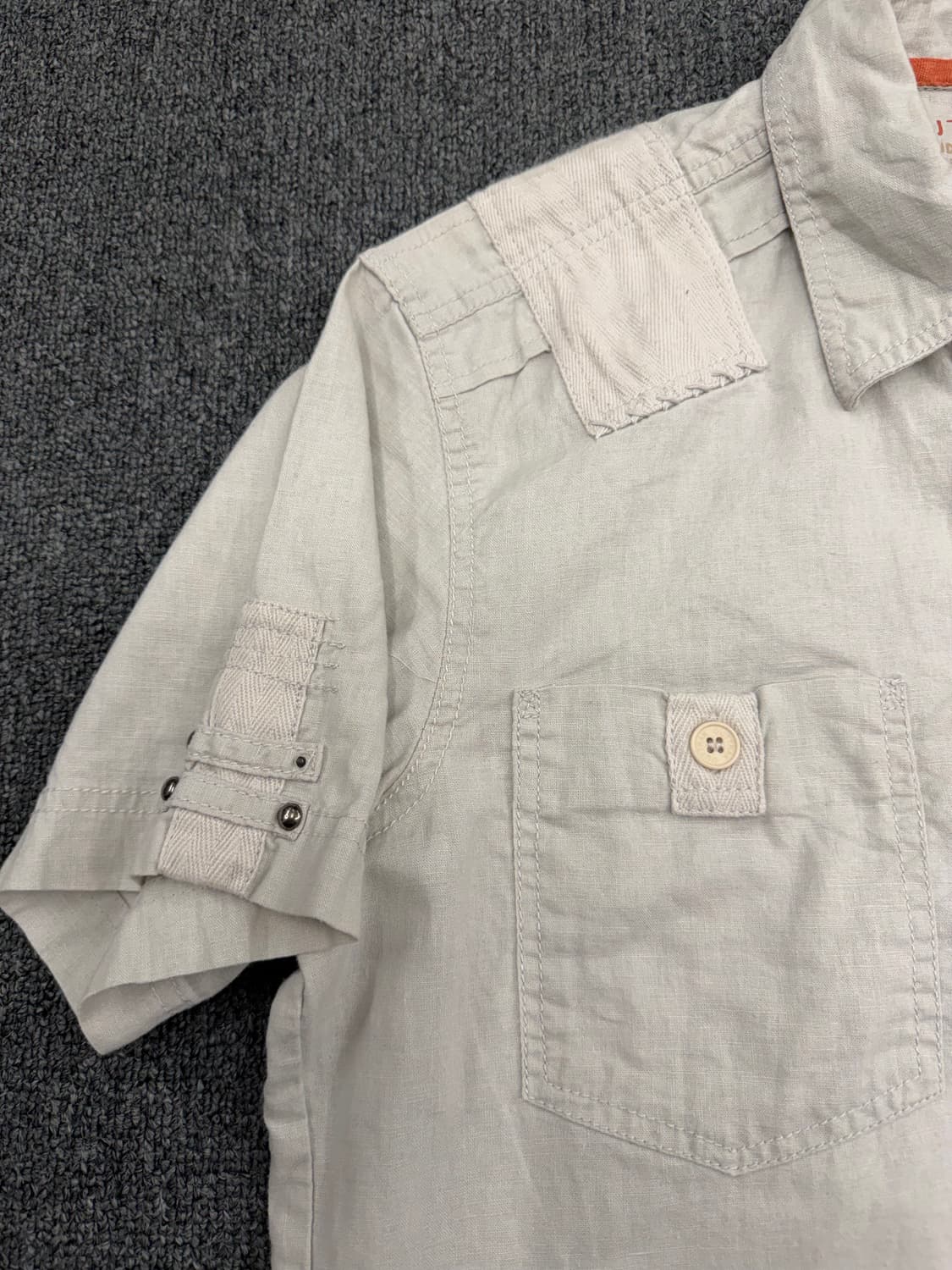 M) Outtrak 빈티지 자수 포켓 반팔셔츠 상품이미지4