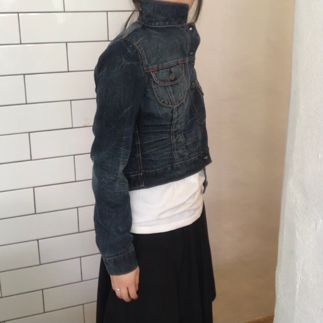 빈티지 다크워싱 데님 자켓 상품이미지4