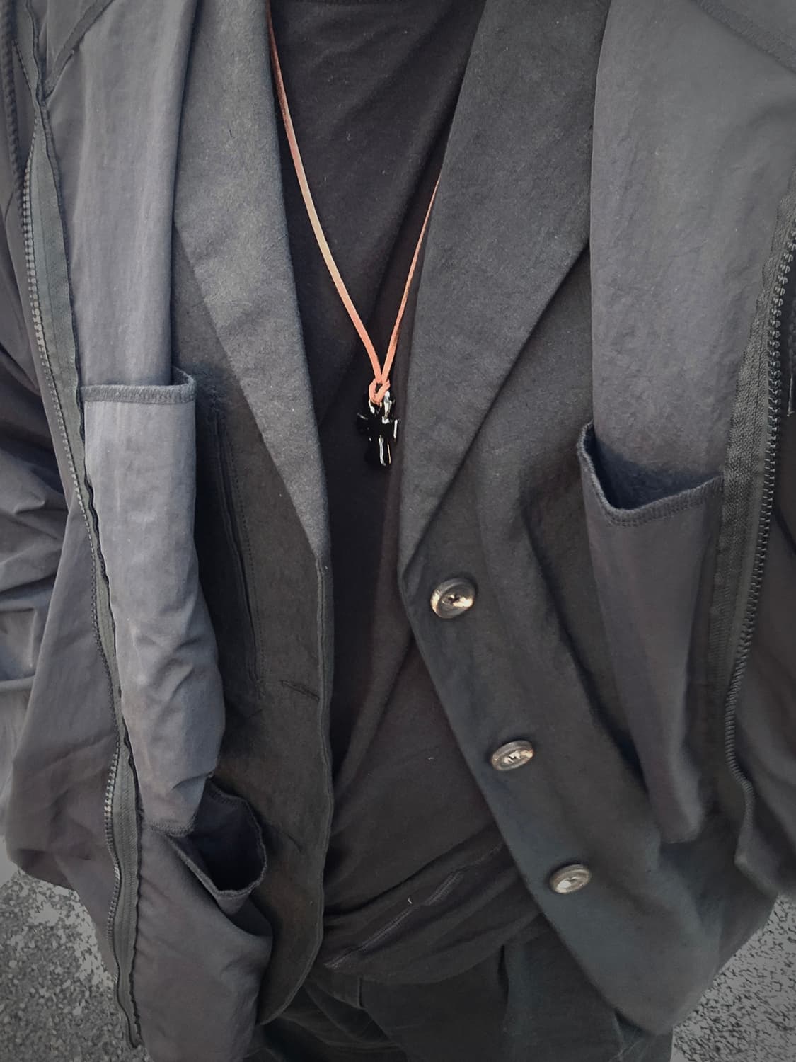 지기첸 24FW 3버튼 블레이저 상품이미지2