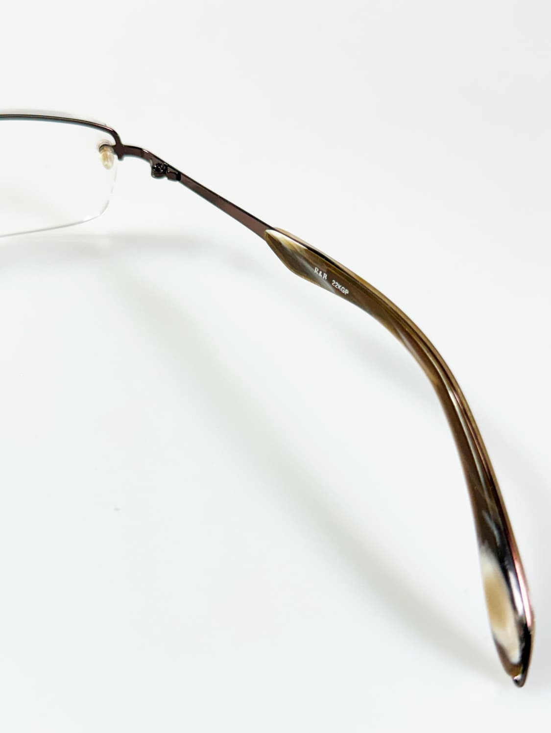 R&B Eyewear 무테 스퀘어 메탈 프레임 빈티지 안경 상품이미지7