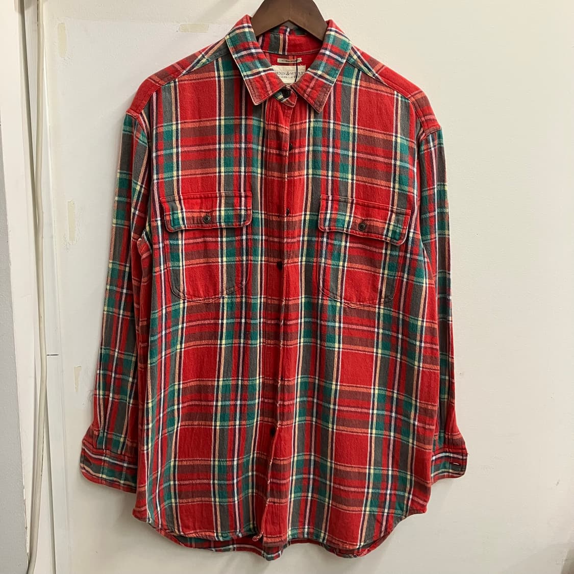 N141 폴로 데님앤서플라이 체크셔츠 빅셔츠 상품이미지1