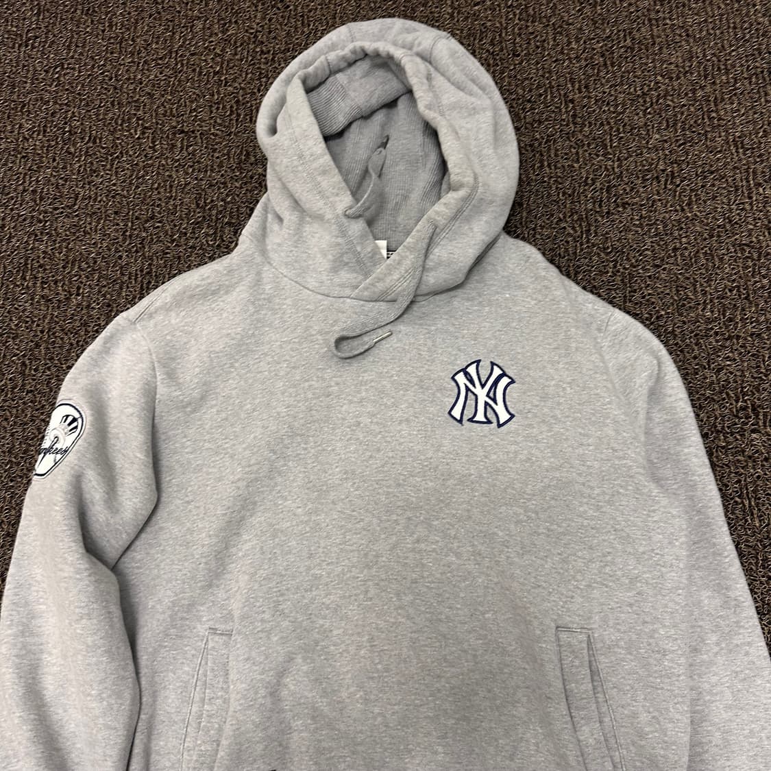 MLB 엠엘비 기모 후드티셔츠 그레이 100(L) 상품이미지2