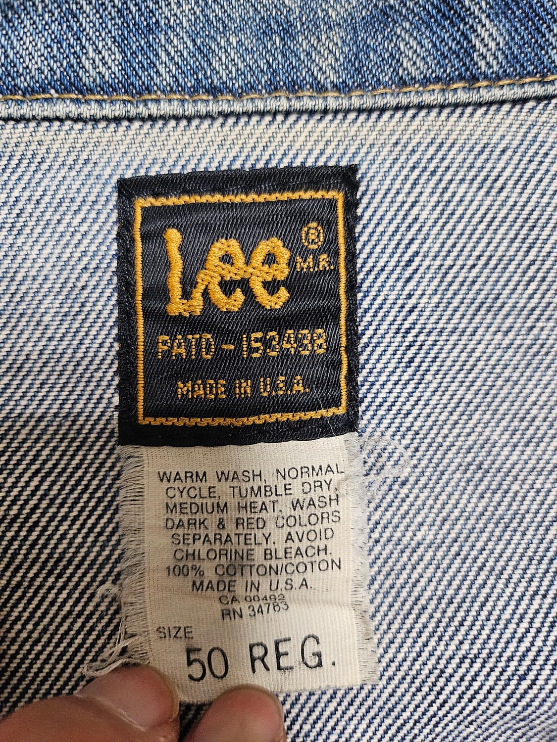 90s 리 데님 자켓 USA 상품이미지8