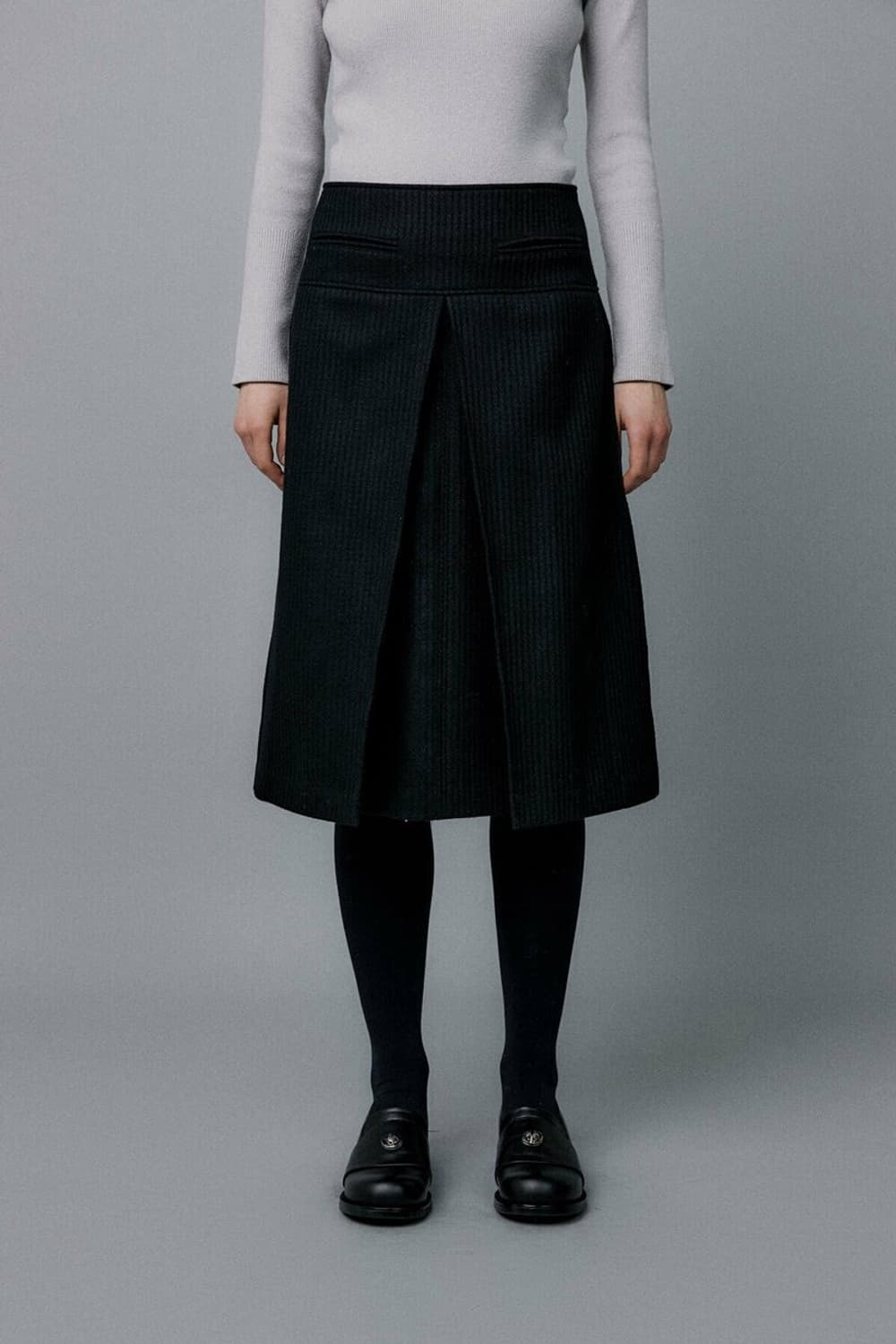 에핑글러 @black@ A TUCK WOOL SKIRT 상품이미지3