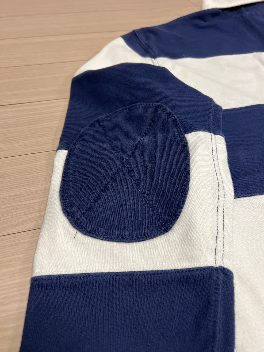 폴로 랄프로렌 럭비티 셔츠 네이비 화이트 스트라이프 / XL 상품이미지5