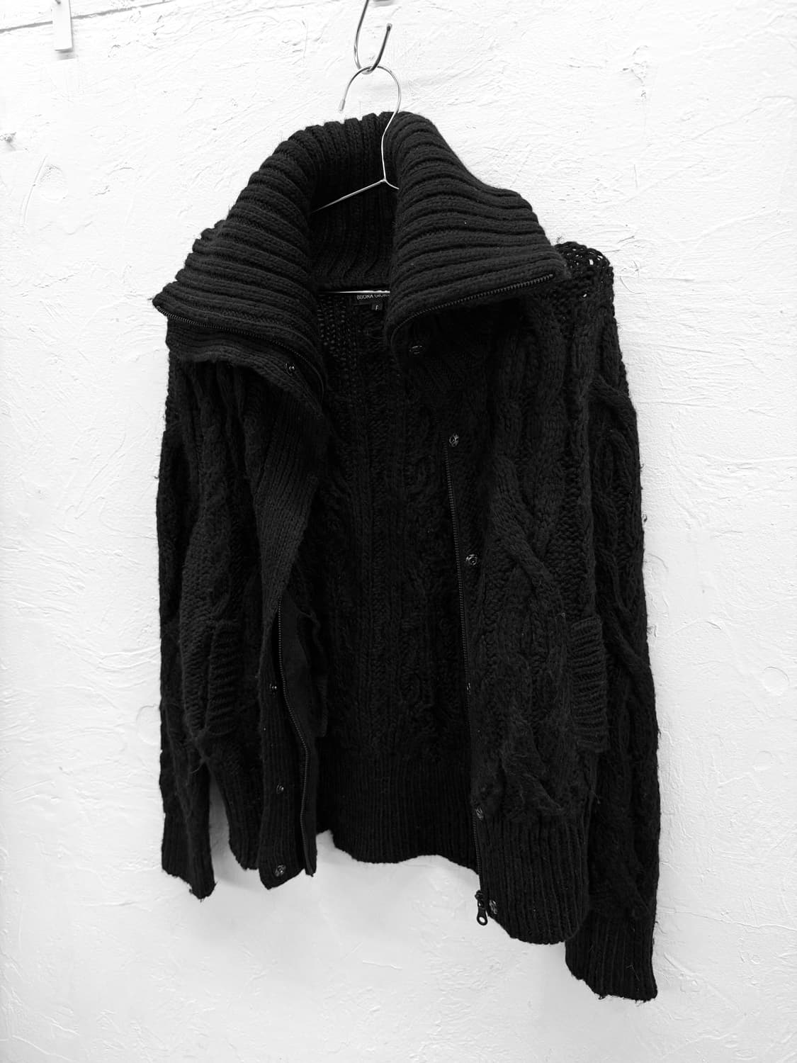 buona giornata 하이넥 니트집업 상품이미지5