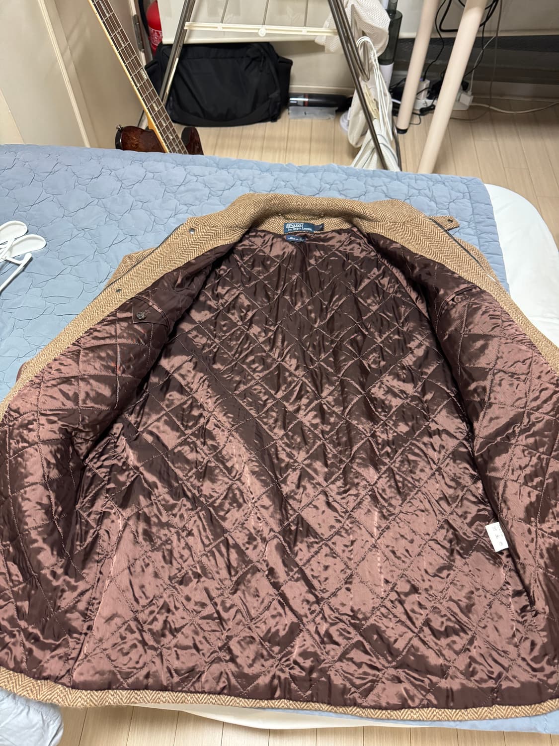 폴로 울 헤링본 뉴스보이 필드 코트 M (이태리) 상품이미지4