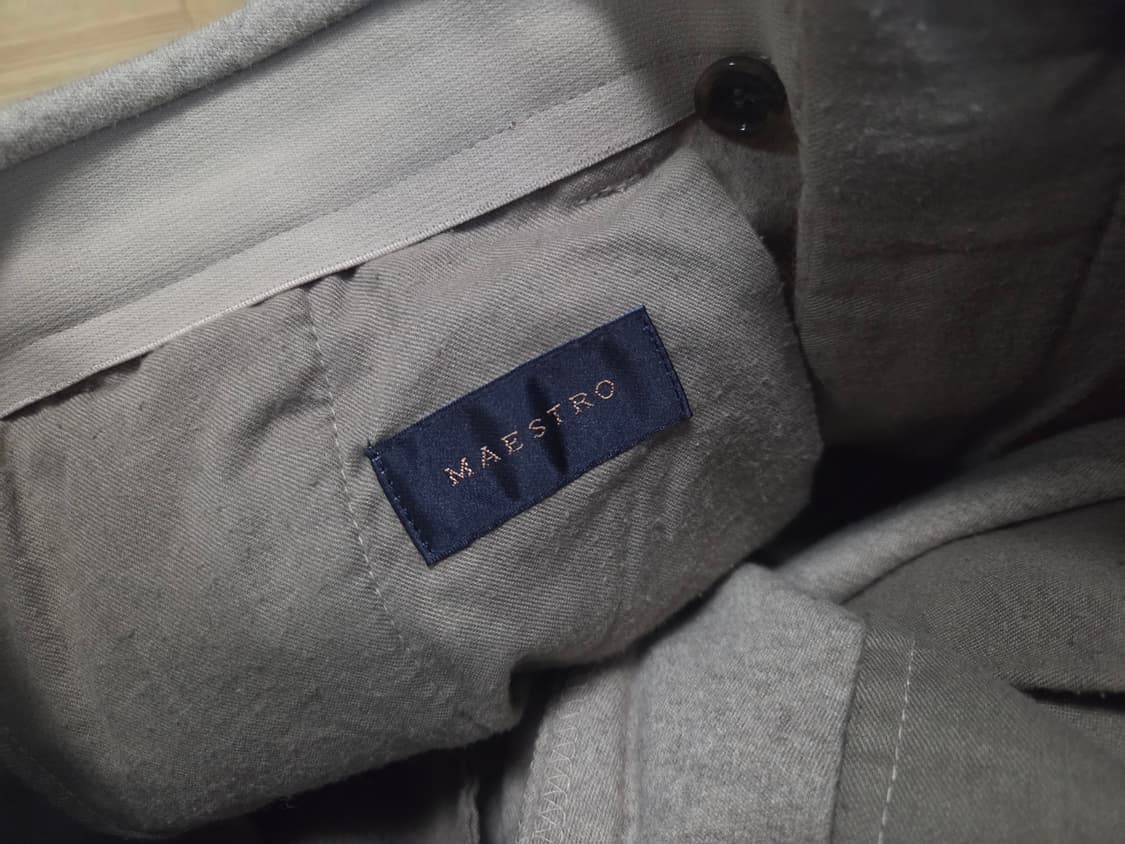 마에스트로 멜란지 울 슬랙스 팬츠 상품이미지5