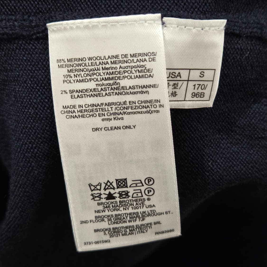 브룩스브라더스 메리노울 브이넥 니트 S 상품이미지4