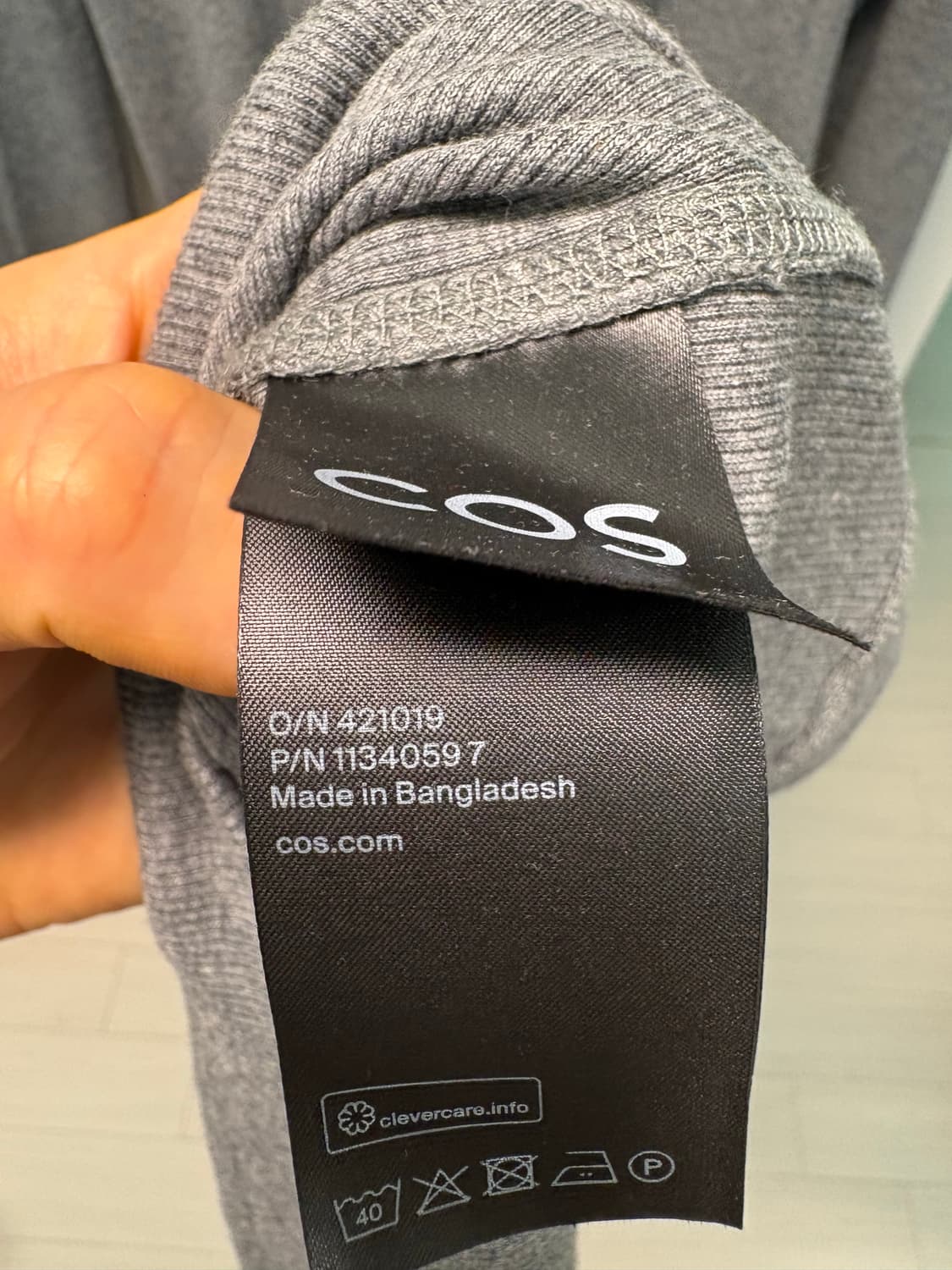 COS 코튼 코튼 리브드 드레스 원피스 S사이즈 상품이미지5