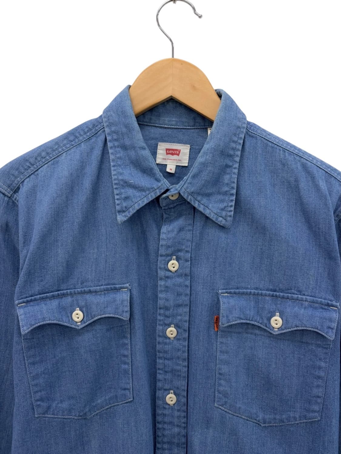리바이스 오렌지탭 샴브레이 셔츠 (M) 상품이미지2