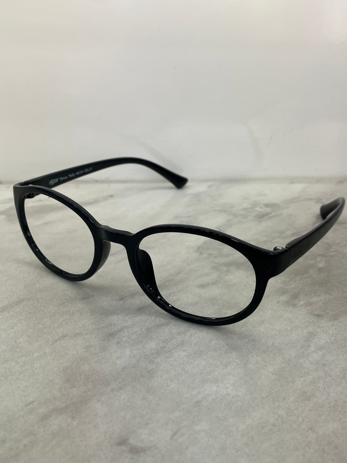 에스쁘아 Espoir eyewear 블랙 오벌 뿔테 안경 상품이미지8