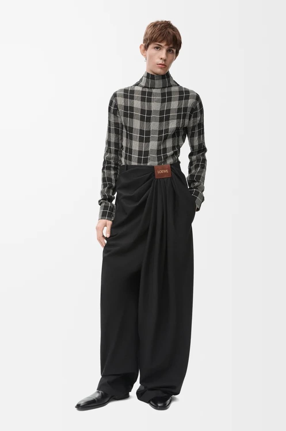 로에베 드레이프 트라우저 블랙 48 상품이미지6