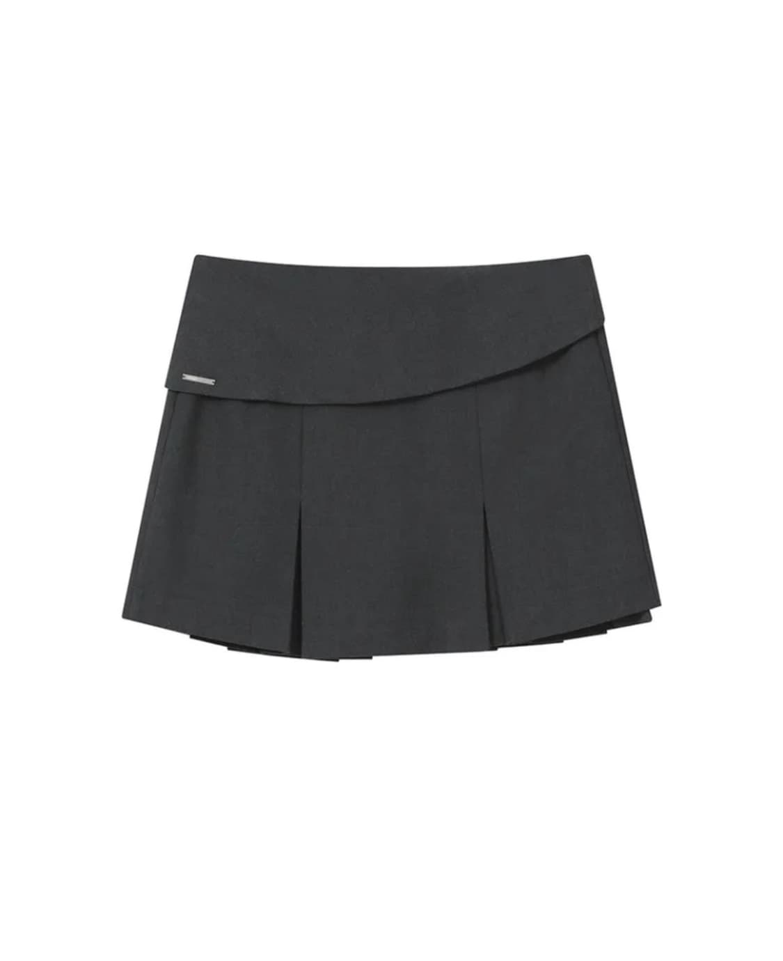 미세키서울 Pleats wrap mini skirt CHARCOAL 상품이미지3
