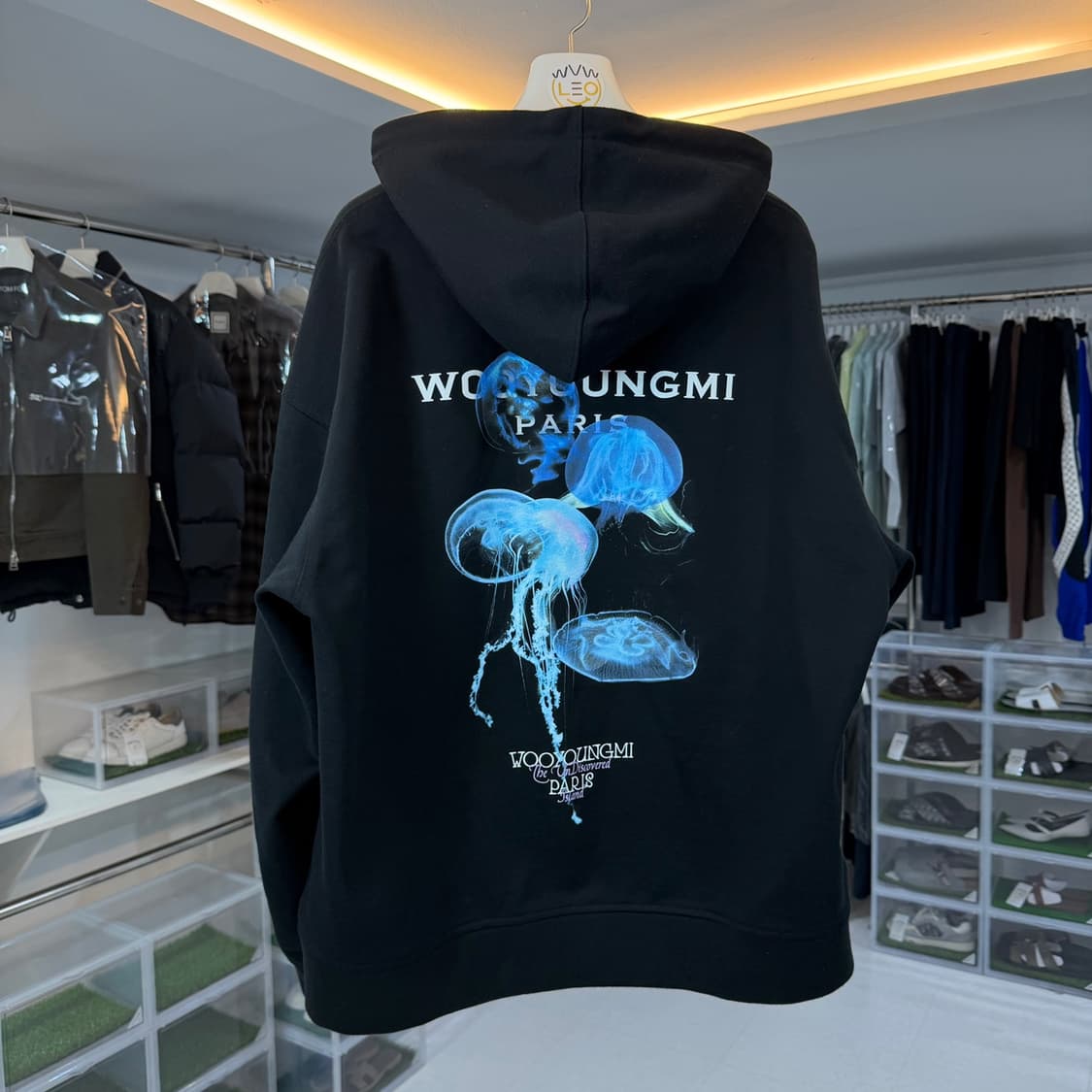 [리오브] 우영미 젤리피쉬 백로고 후드 상품이미지1