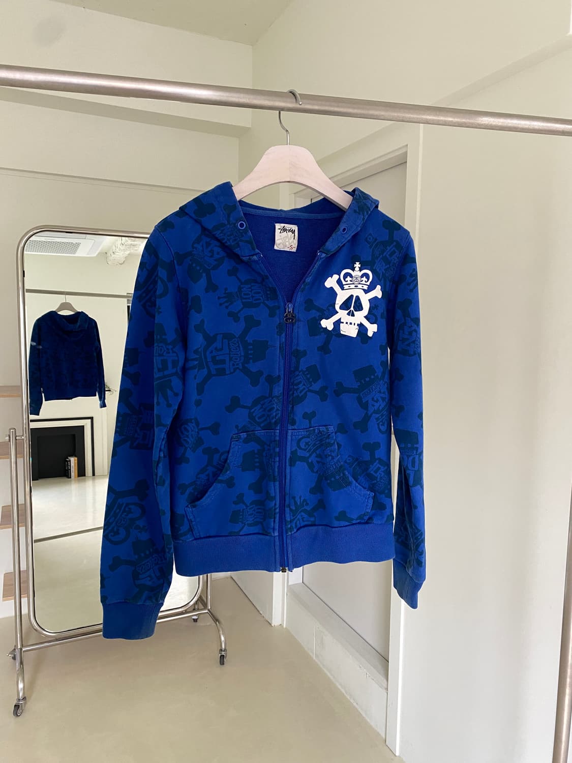 스투시 스컬 시티 후드집업 상품이미지5