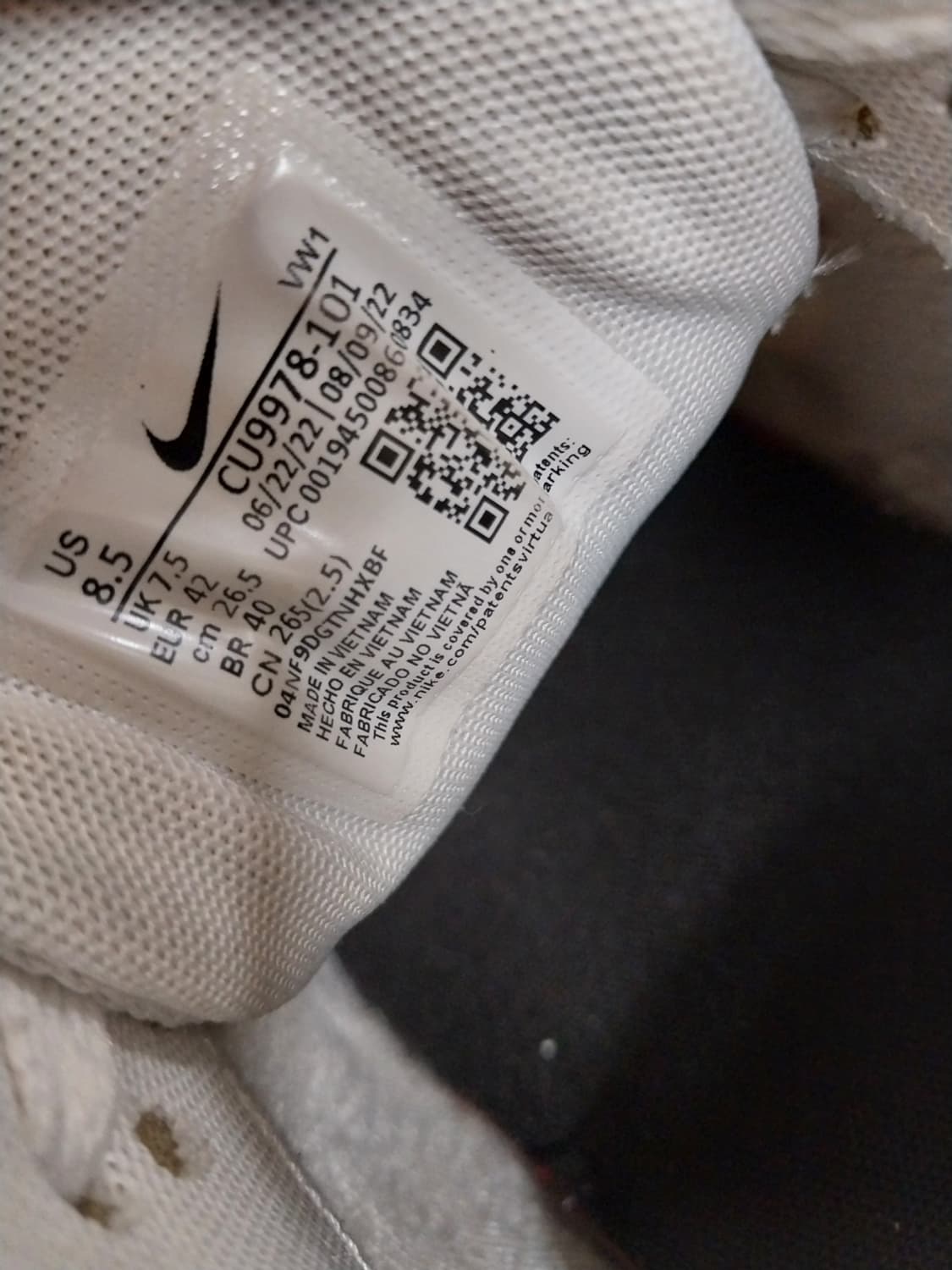 남성 나이키 에어맥스 90 G 화이트블랙 골프화, 운동화 (265) 상품이미지9