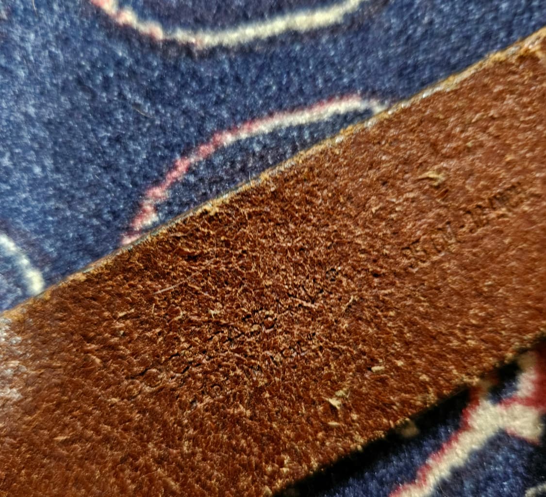 돌체앤가바나 Y2k 빈티지 브라운 가죽 레터링 벨트  상품이미지9