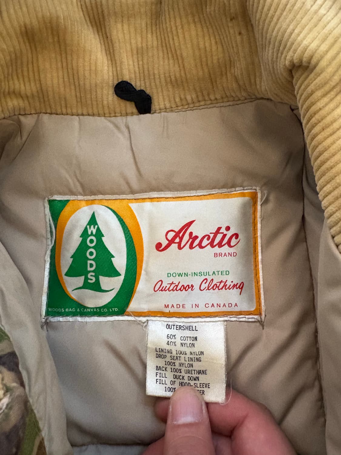 70‘s Woods Arctic Duck camo Down Parka. 상품이미지3