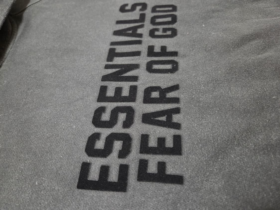 피오갓에센셜 블랙 후드티 상품이미지9