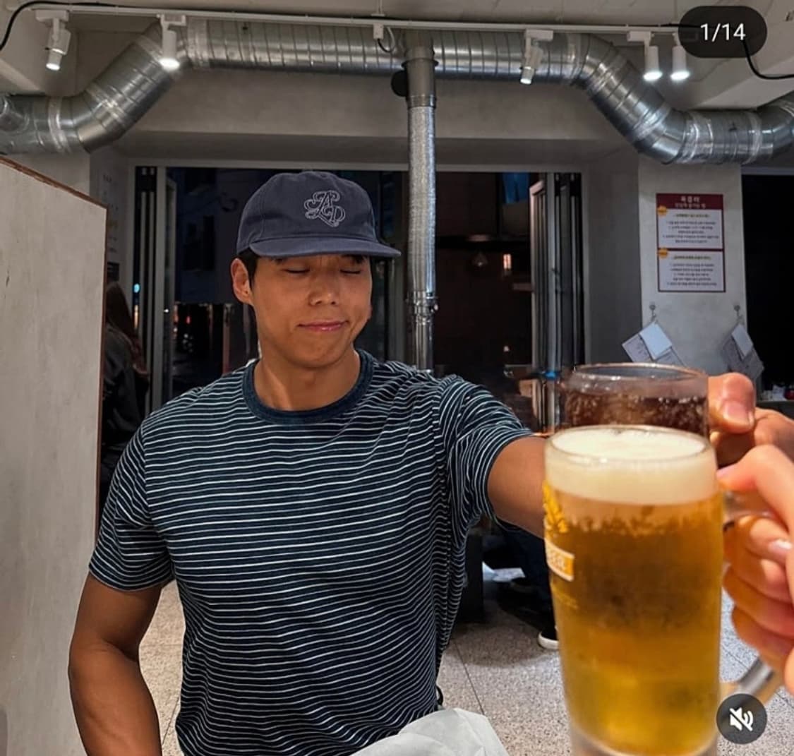 더블알엘 RRL 인디고 스트라이프 티 상품이미지3