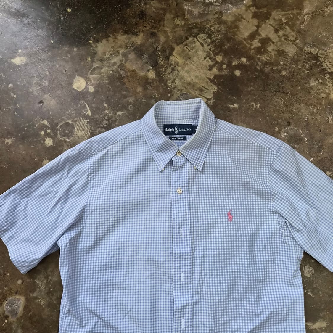 M) 폴로 랄프로렌 반팔 깅엄체크 셔츠 상품이미지2