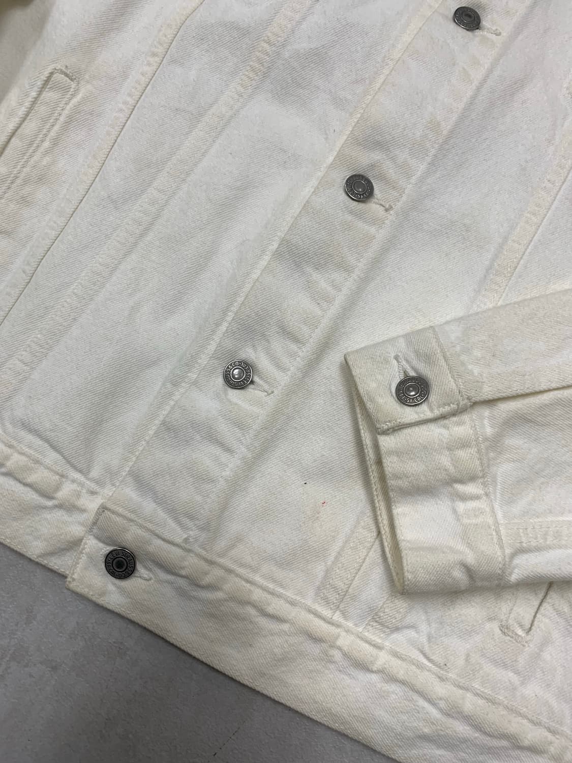 리바이스 화이트 코튼 자켓 #342 상품이미지4