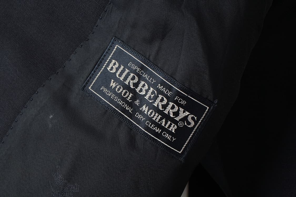 BURBERRYS 90s 버버리 모헤어 블렌드 네이비 블레이저 상품이미지8