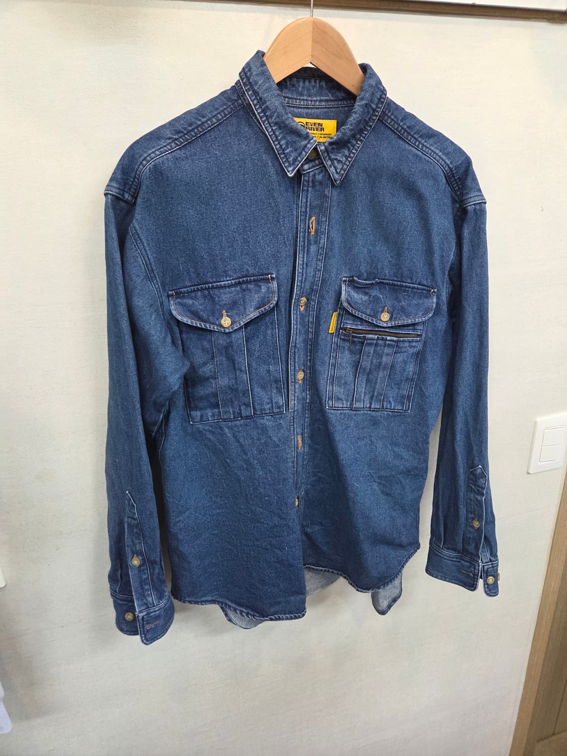 Even river 빈티지 워크웨어 데님셔츠 자켓 L 상품이미지5