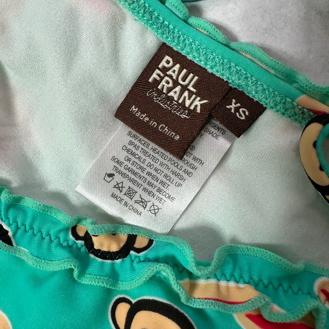 폴프랭크 비키니 xs 새상품 PAUL FRANK 상품이미지2