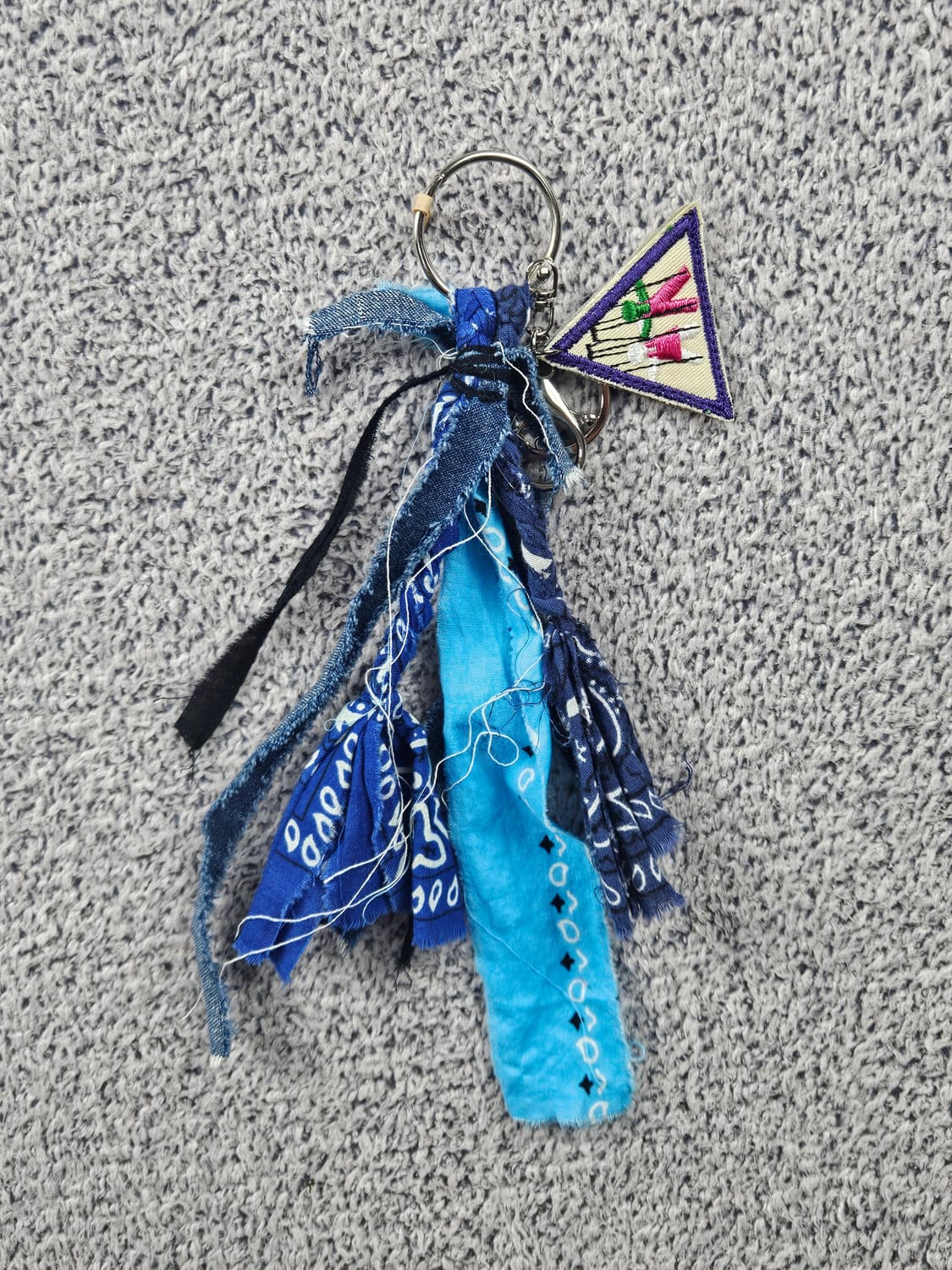 핸드메이드 커스텀 패치 반다나 카라비너 키링 / 10679 상품이미지5