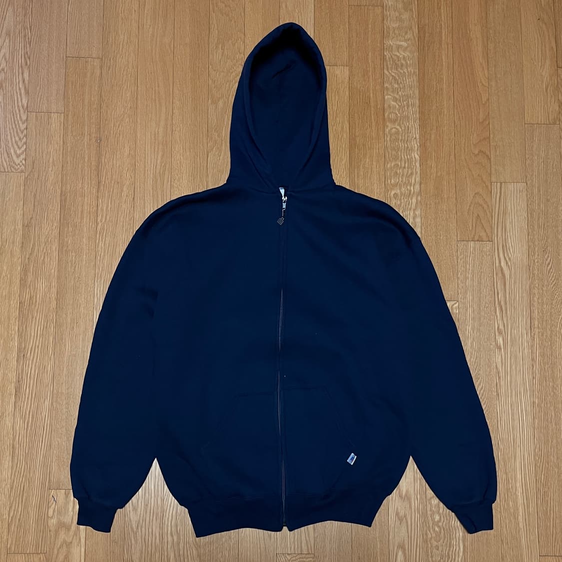 [XL] 90s USA 빈티지 러셀 후드집업 네이비 상품이미지2