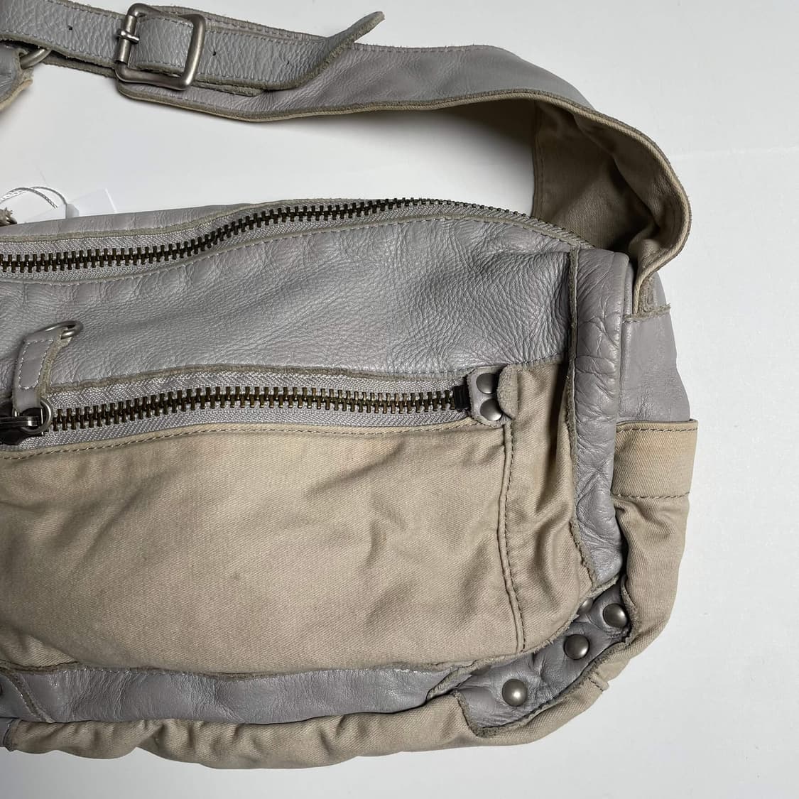 Regalo 레더 코튼 레이어드 숄더백 상품이미지4