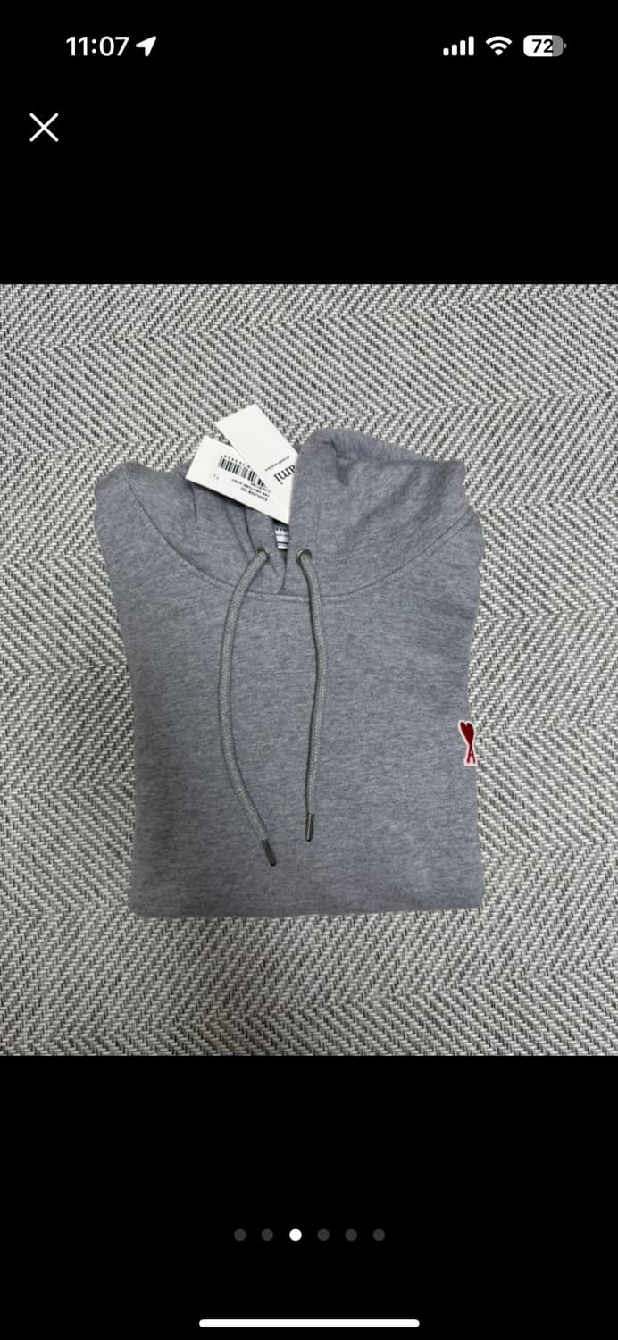 아미 AMI PARIS 후드티 M~L (100) 새상품/택O/정품 상품이미지9