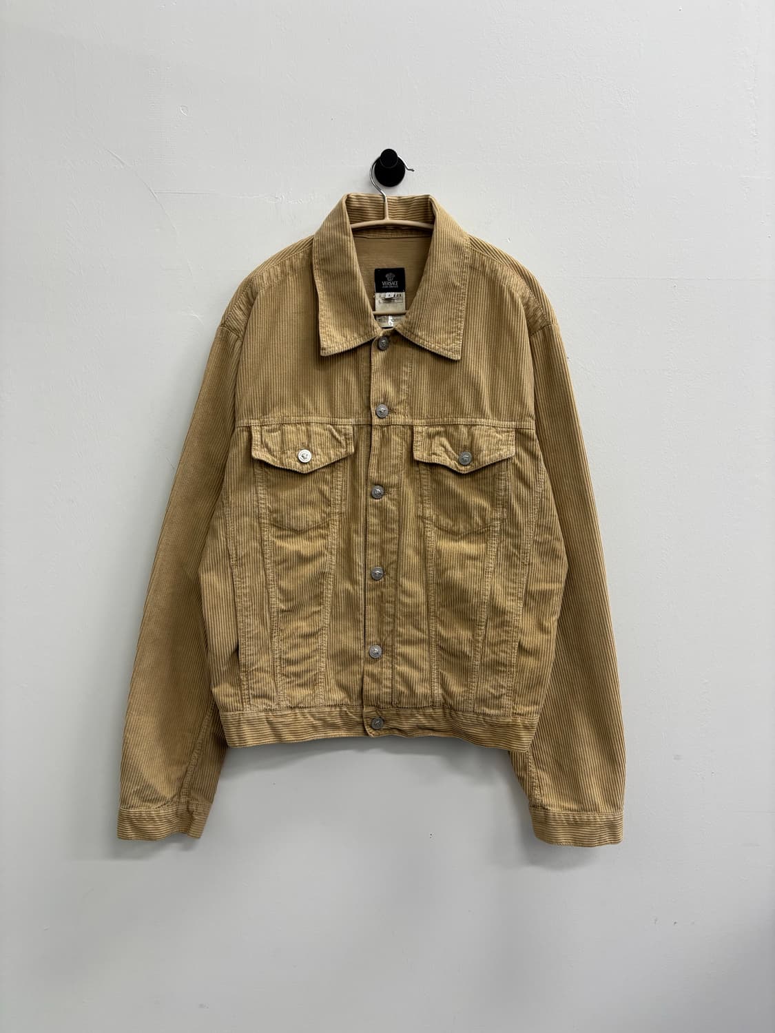 90s 베르사체 진스 꾸뛰르 빈티지 코듀로이 트러커 자켓 상품이미지1