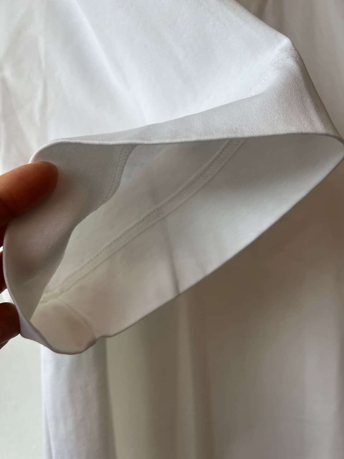 코스 COS 여성 화이트 브이넥 코튼티셔츠 미니원피스 상품이미지4