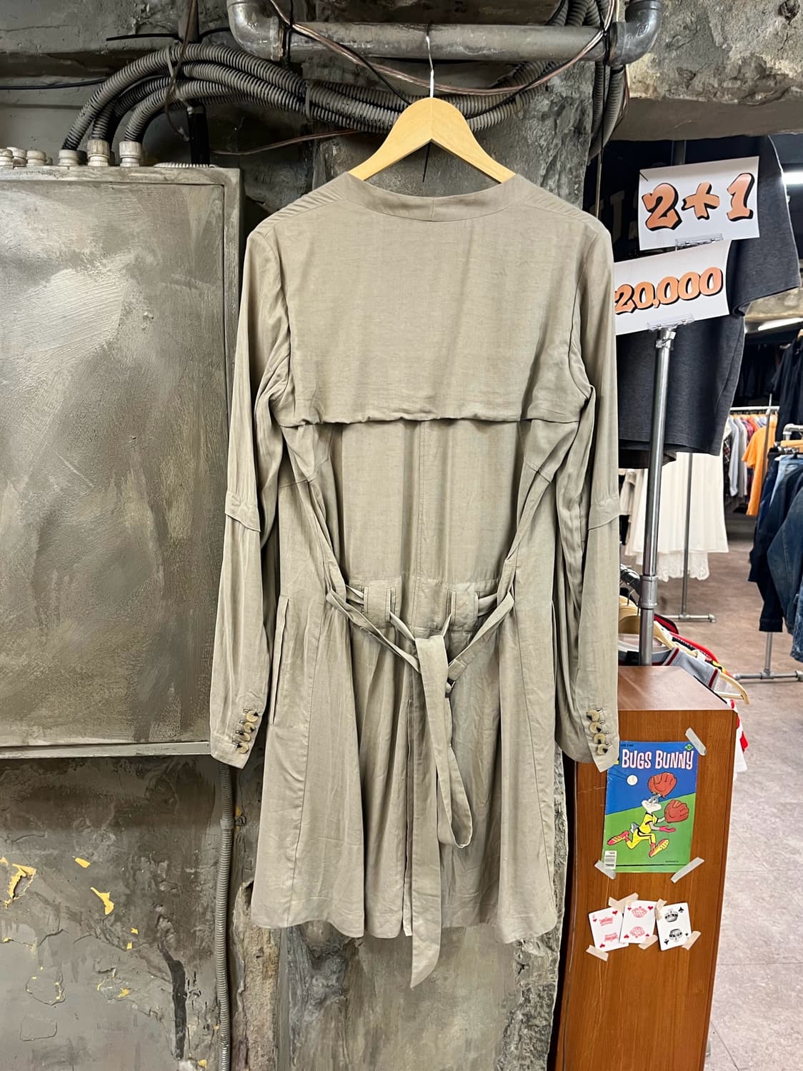 헬무트랭 더블 논카라 코트 베이지 M #csz4059 상품이미지2