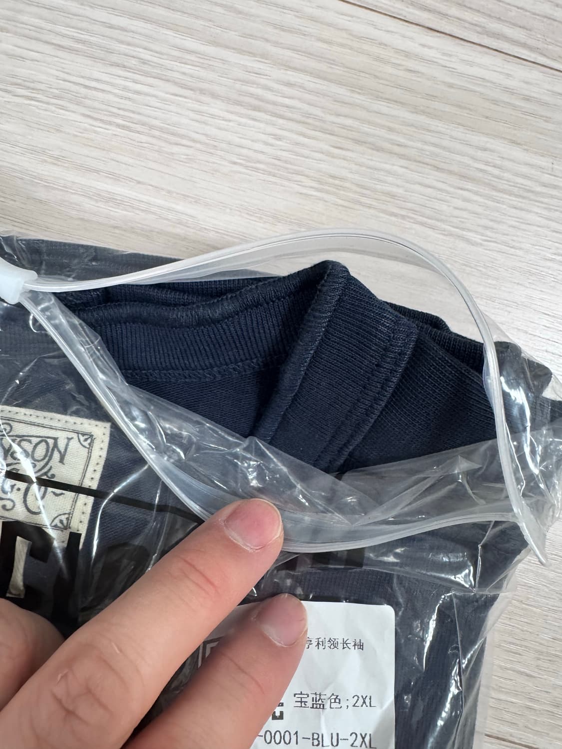 [새제품] 브론슨 헨리넥 블루(네이비) XXL 상품이미지3