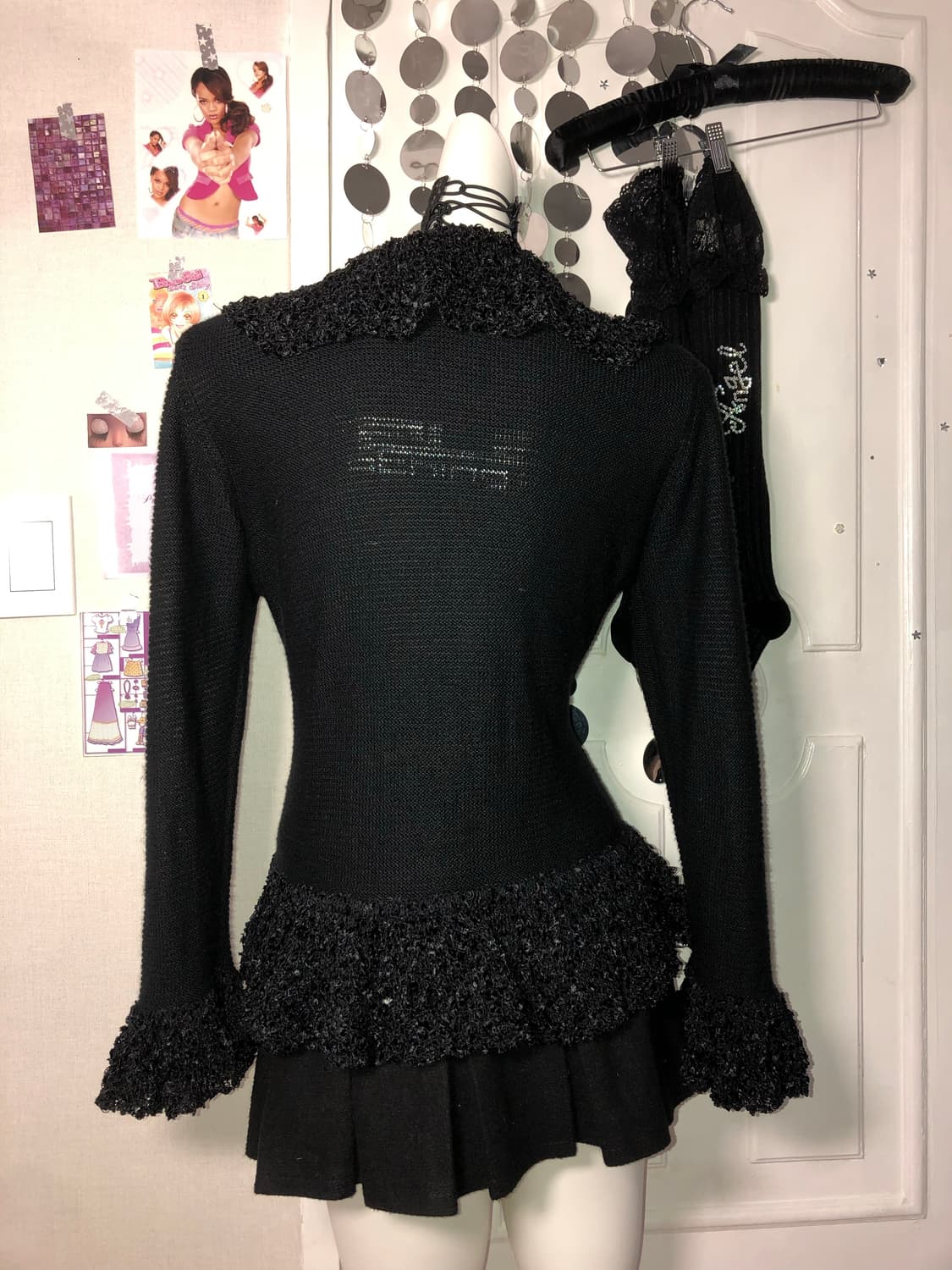 black knit frill cd 상품이미지2