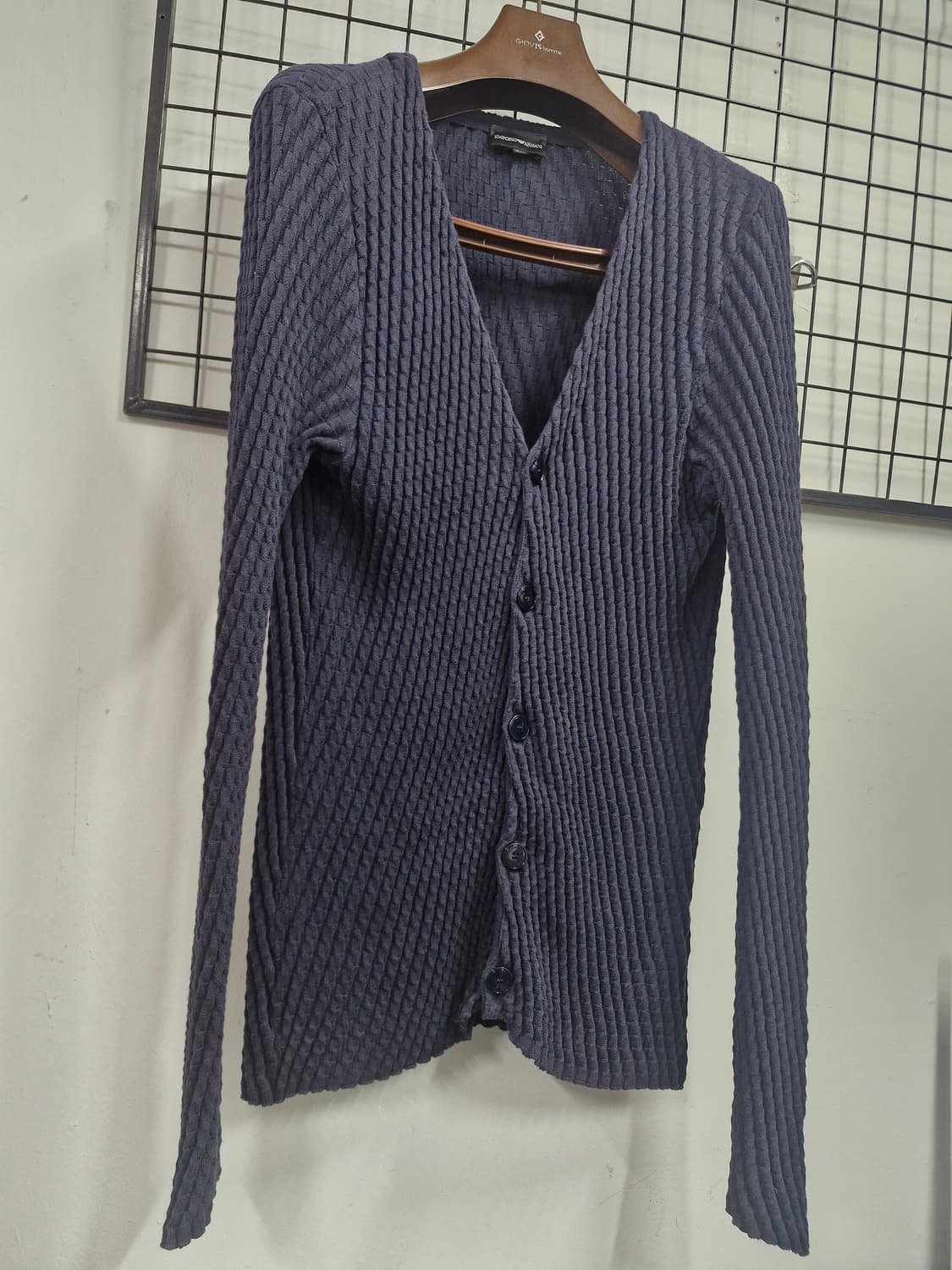 105XL 엠포리오아르마니 골지 니트 가디건. 상품이미지2