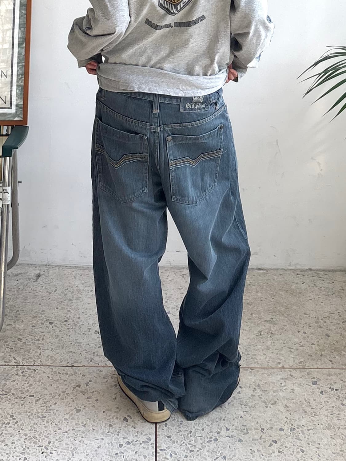 90‘s Old School 캣워싱 힙합팬츠 상품이미지2