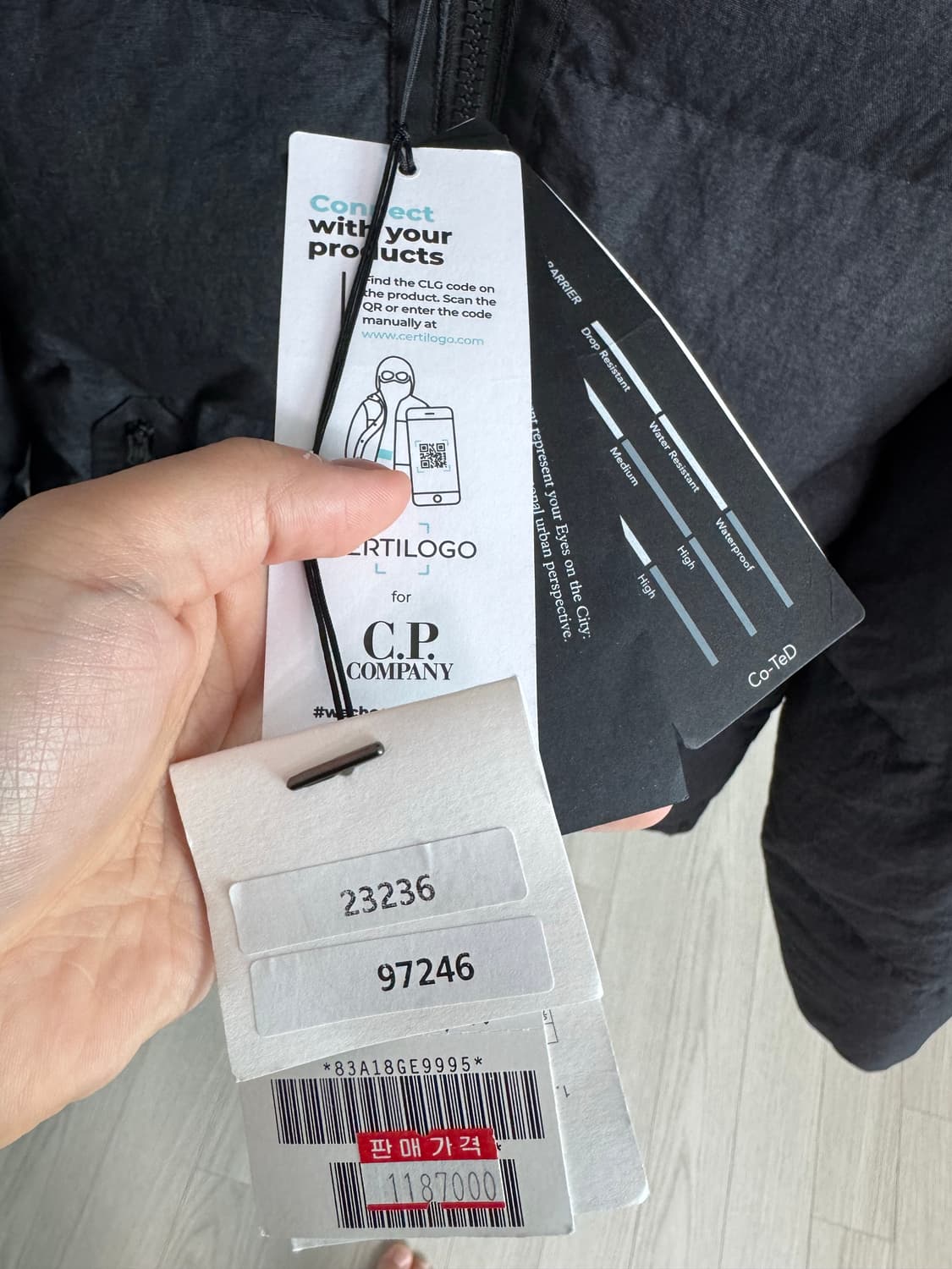 cp컴퍼니 23fw 코테드 co-ted 고글 패딩 상품이미지2