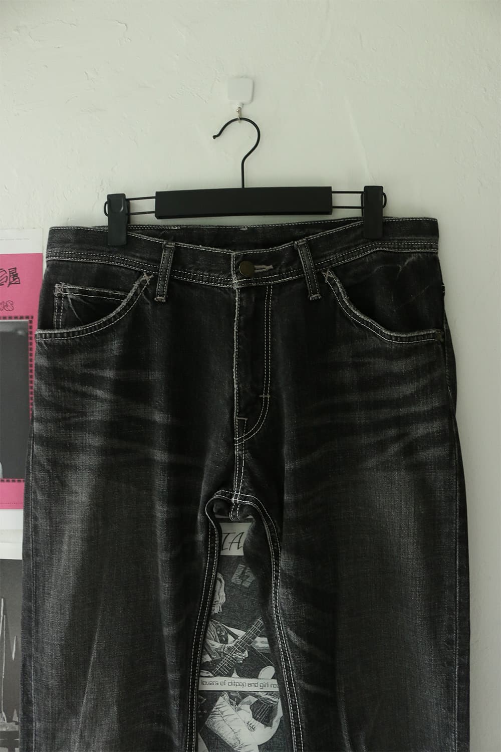 Lee 블랙 부츠컷 데님 팬츠  상품이미지4