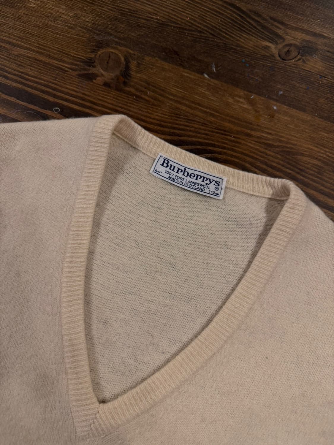 버버리 스코티쉬 램스울 니트 베스트 100 상품이미지7