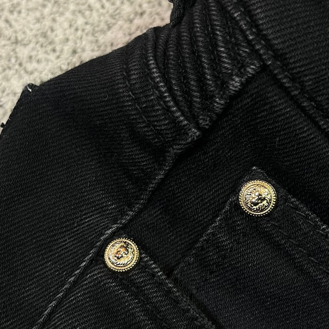 발망 슬림 데님 바이커 팬츠 상품이미지5