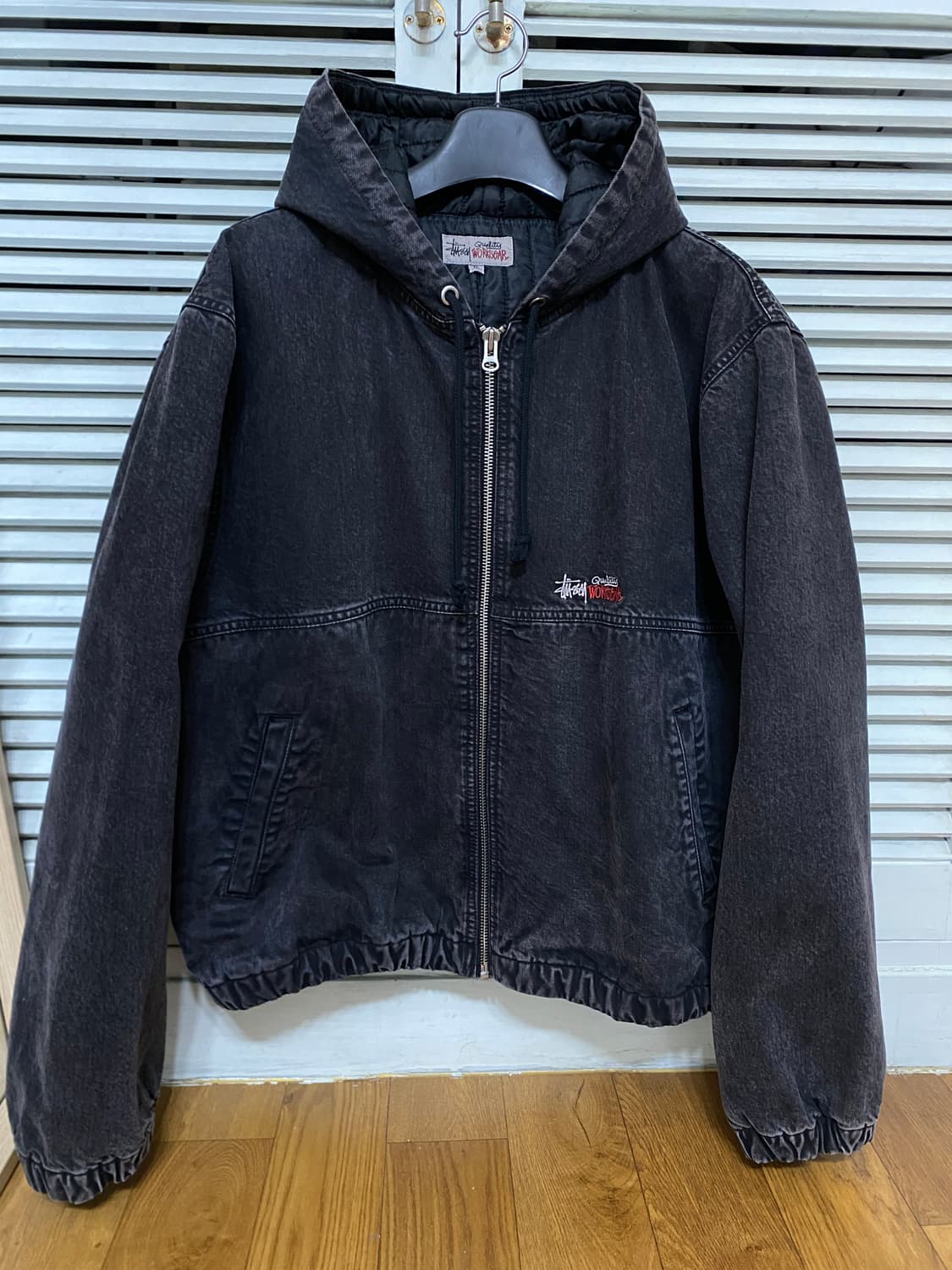 스투시 더블 다이 워크 자켓 블랙 XL 상품이미지1