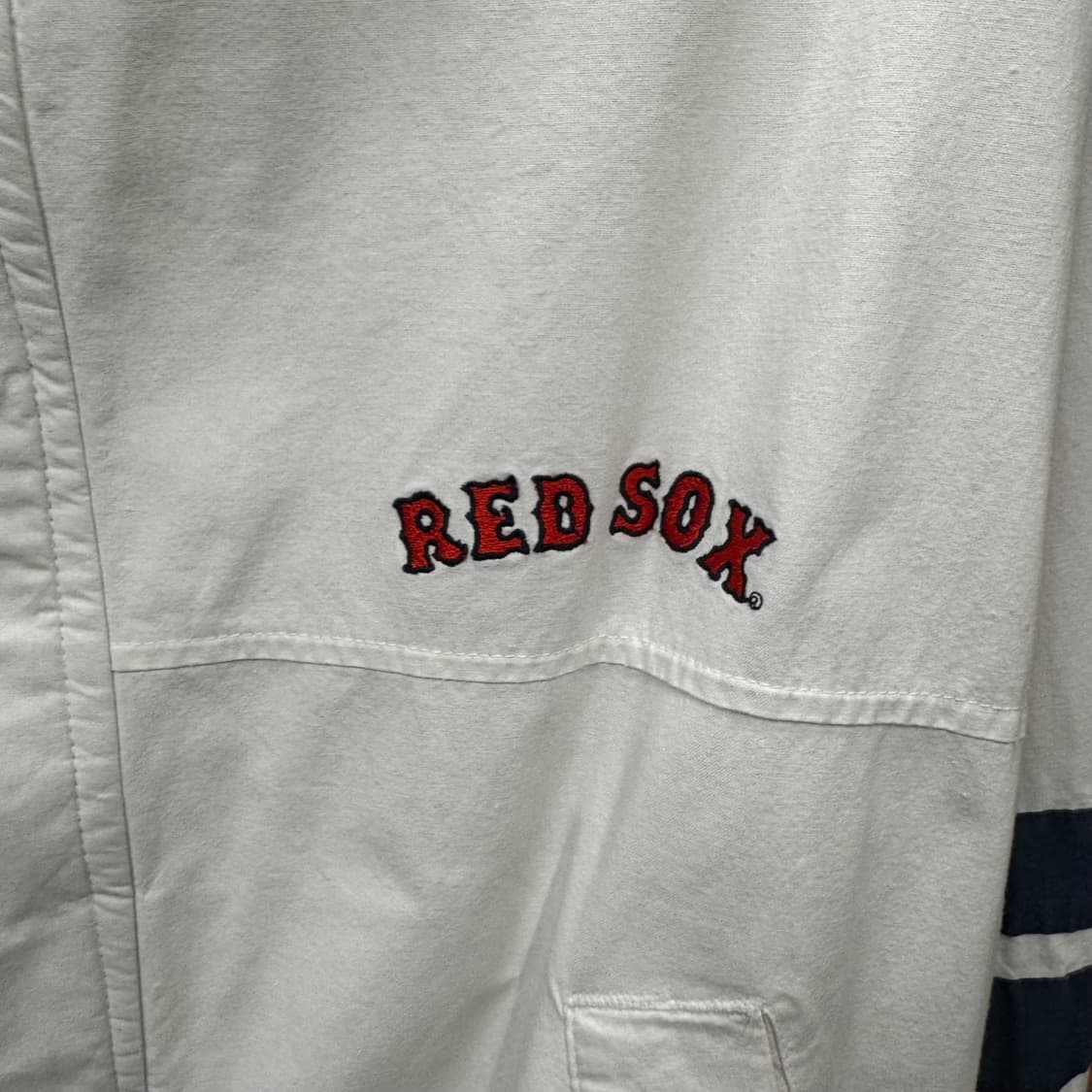 90s 스윙스터 전면 RED SOX 레터링 로고 포인트 화이트 상품이미지5