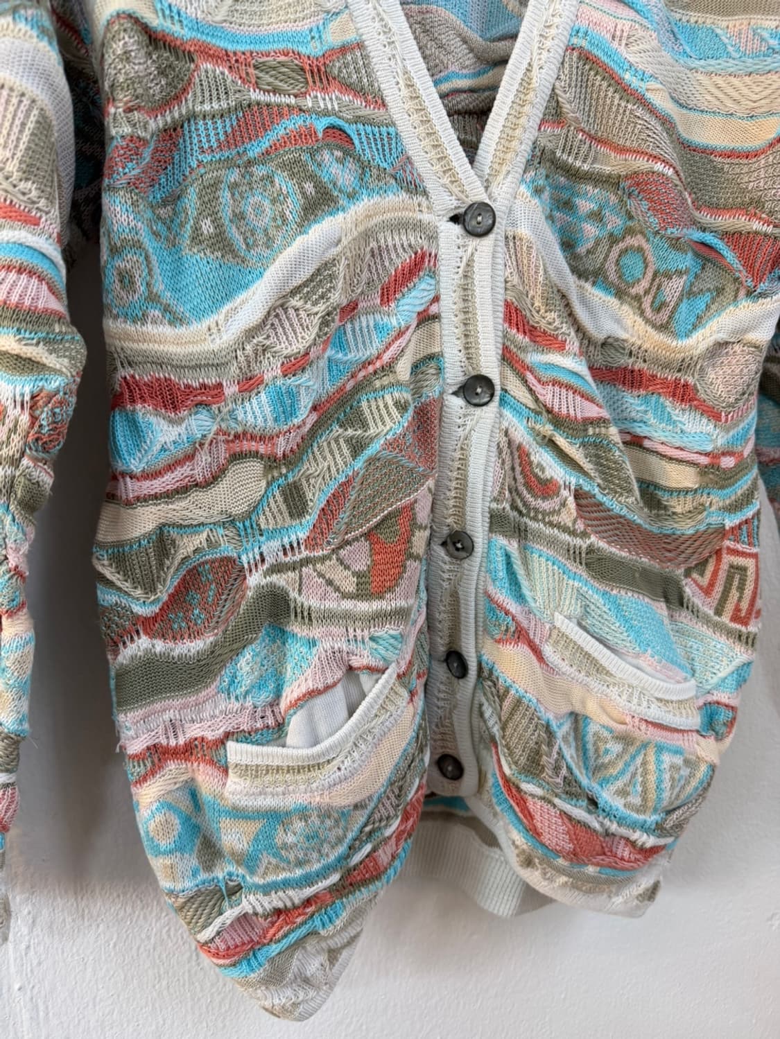 쿠지 OG 멀티 컬러 케이블 가디건  상품이미지4