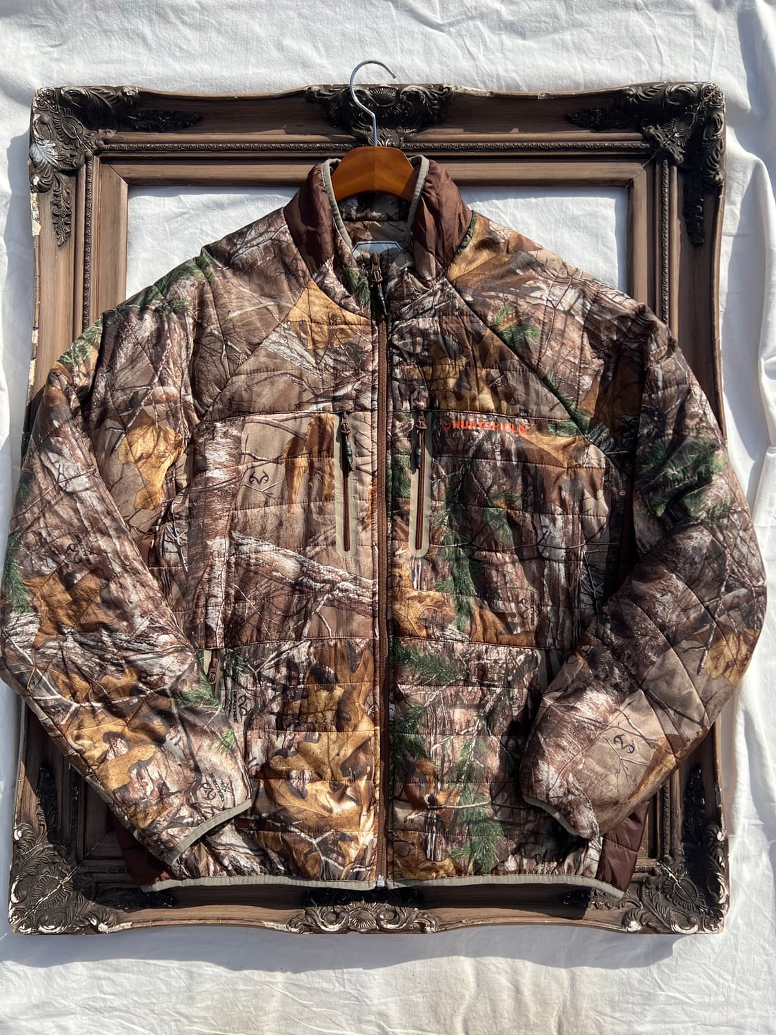 헌팅패턴 라이트패딩 자켓 상품이미지1