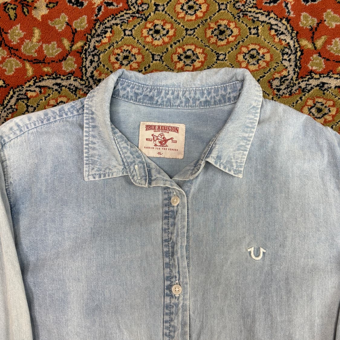 [XL] 트루릴리전 연청 데님 셔츠 상품이미지3